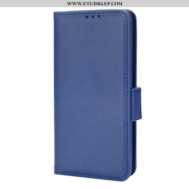 Skórzany Futerał do Oppo Find X5 Etui Folio Flap Double Nowe Kolory